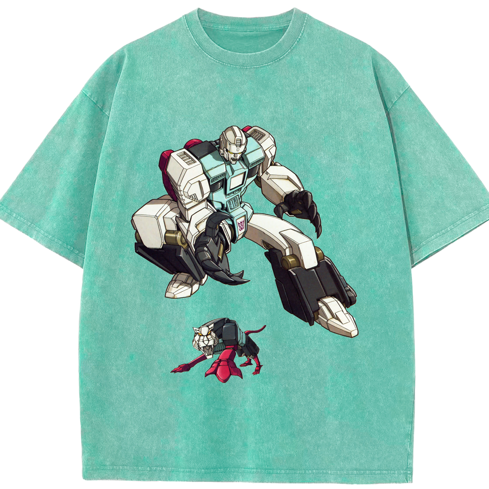 （画像用）  綿100% ヴィンテージ風 半袖Tシャツ（フロントプリント）